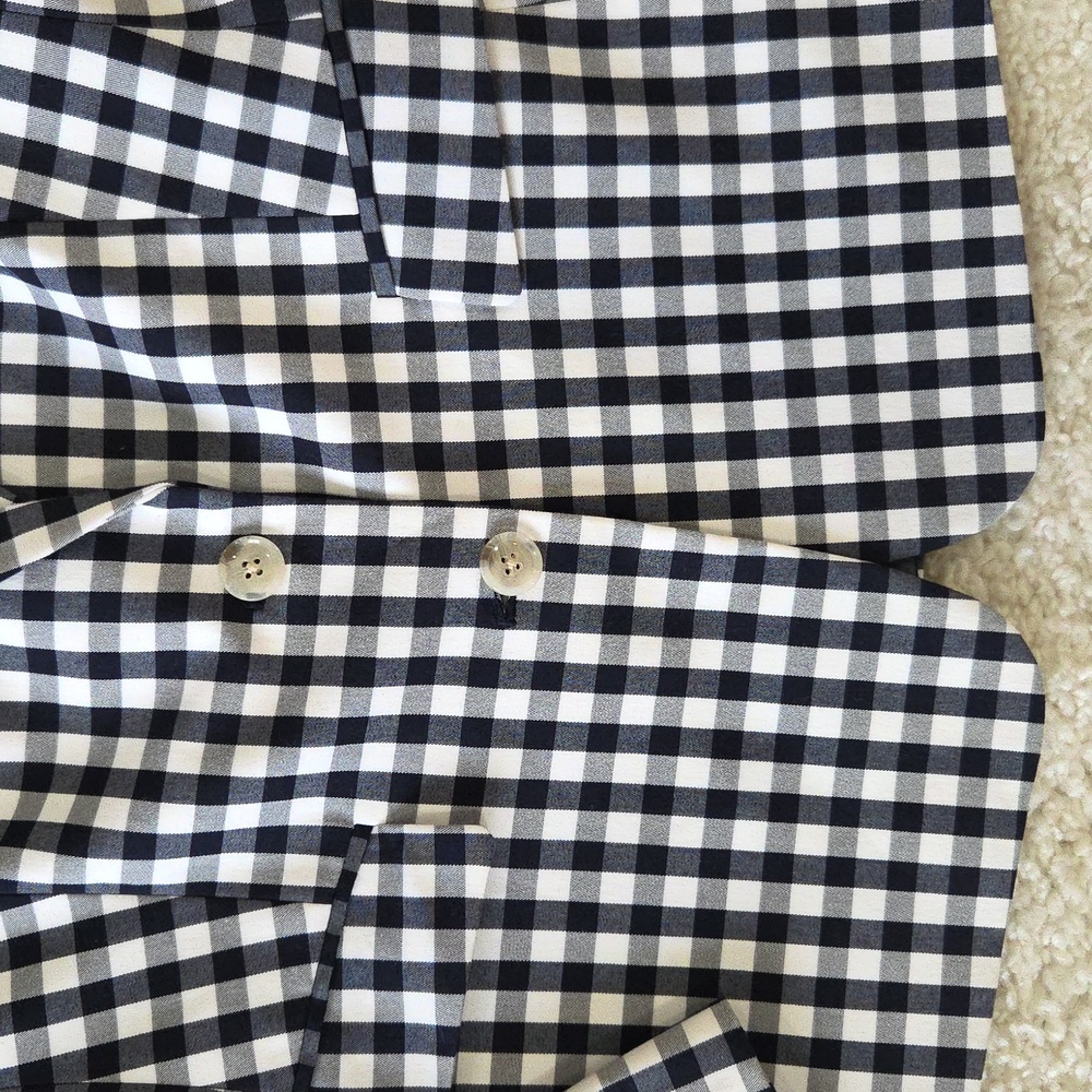 Banana Republic Black and White Gingham Blazer - Picture 4 of 12